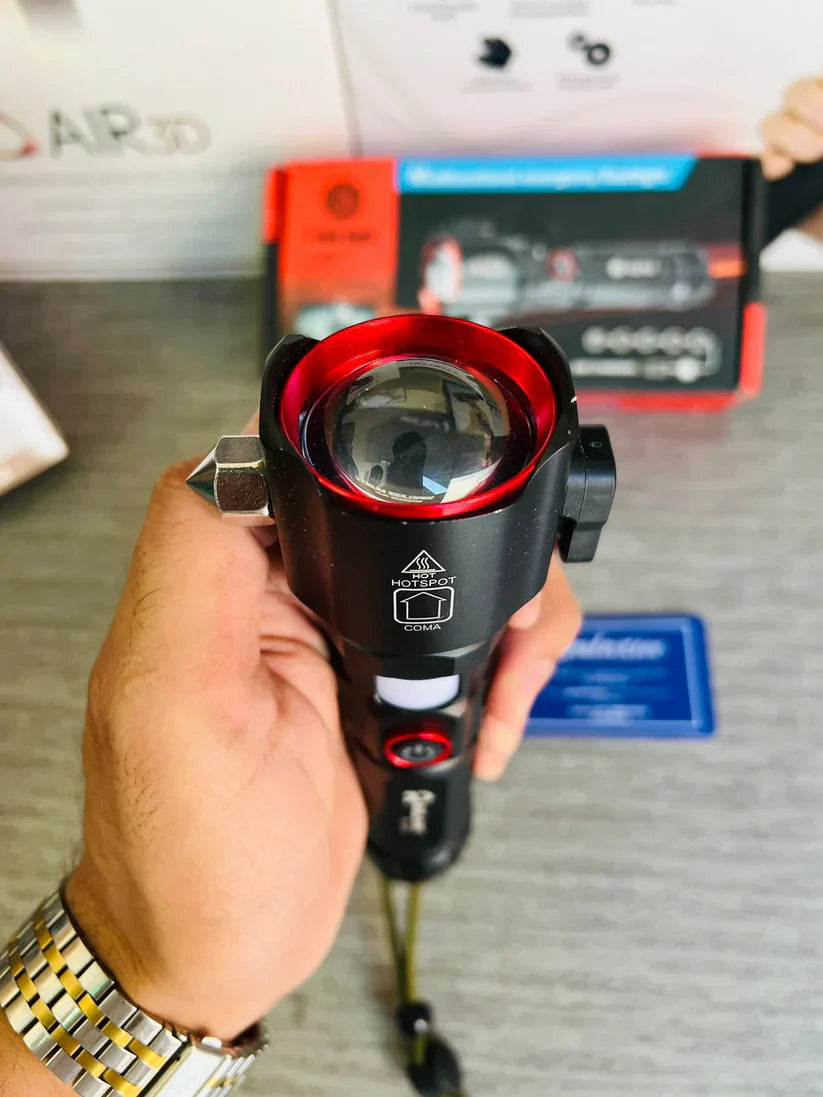 Laser LED Flashlight 1Km Range With Steel Body