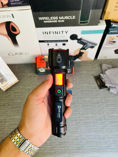 Laser LED Flashlight 1Km Range With Steel Body