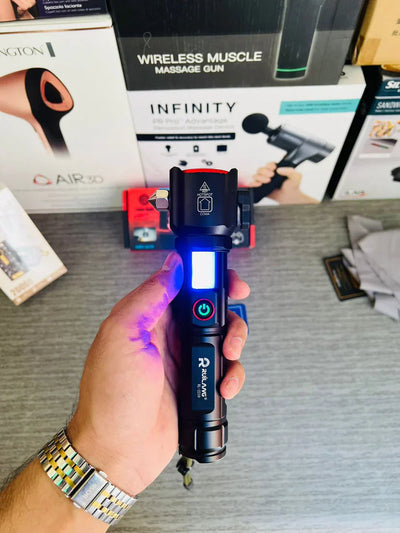 Laser LED Flashlight 1Km Range With Steel Body