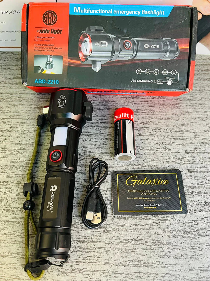 Laser LED Flashlight 1Km Range With Steel Body