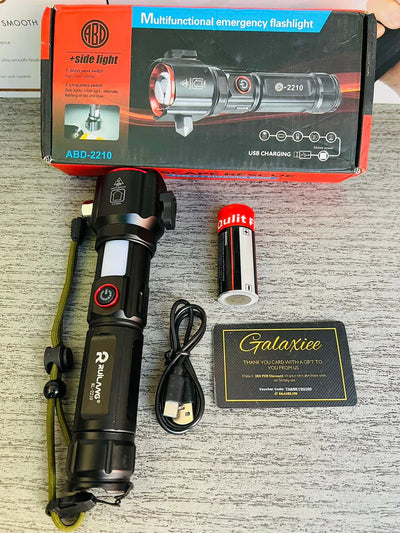 Laser LED Flashlight 1Km Range With Steel Body
