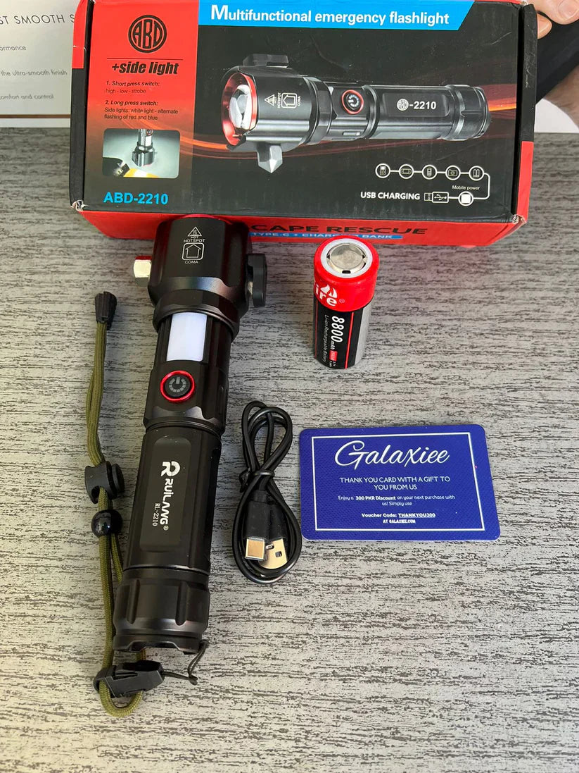 Laser LED Flashlight 1Km Range With Steel Body