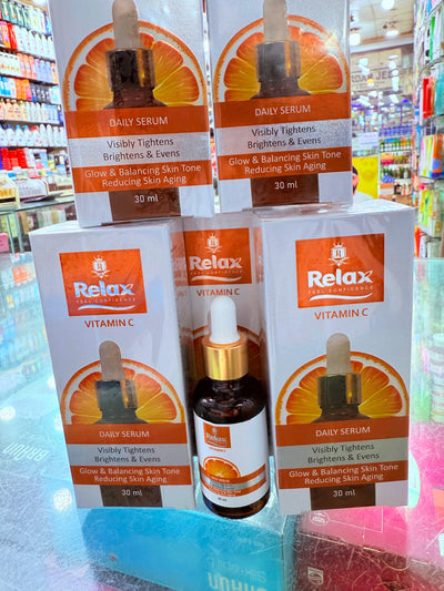 Relax UK Vitamin C Face Serum 30ml glow & balancing Skin Tone, Reducing Skin Aging